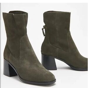 Kelsi Dagger Brooklyn island suede boots in olive green
